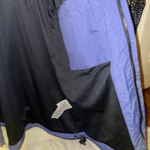 Womens Carhartt Blue Nylon Full Zip Windbreaker Waterproof Jacket - Picture 5 of 7